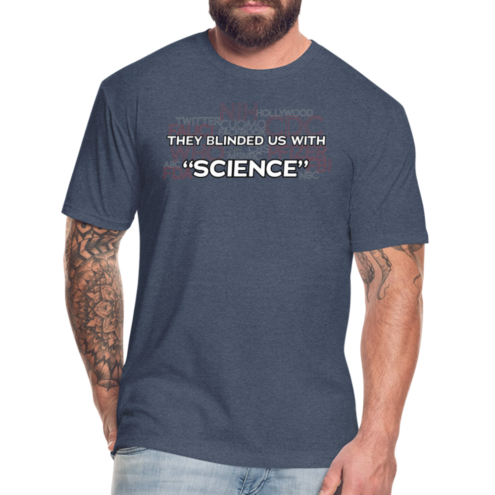 Blinded With Science - T-Shirt by Next Level - heather navy