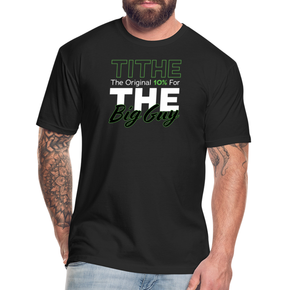 Tithe for Big Guy - T-Shirt by Next Level - black